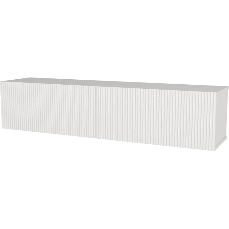 TV-Lowboard hängend Verpsboga 135x32x30 cm Weiß [en. casa] – Bild 6