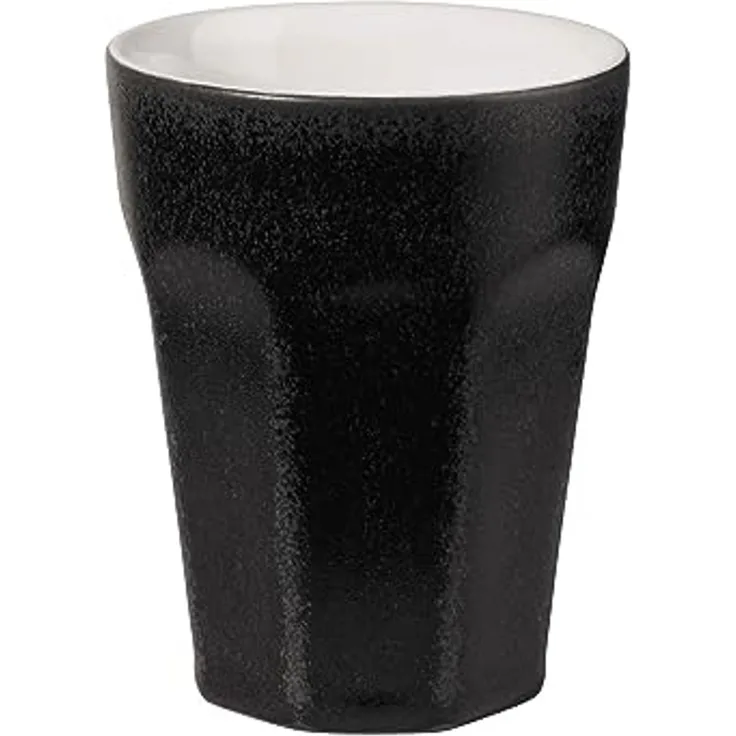 ASA Selection ti amo colore Becher Espresso, Espressobecher, Kaffeetasse, Tasse, Steingut, Black Iron, 100 ml, 5079174