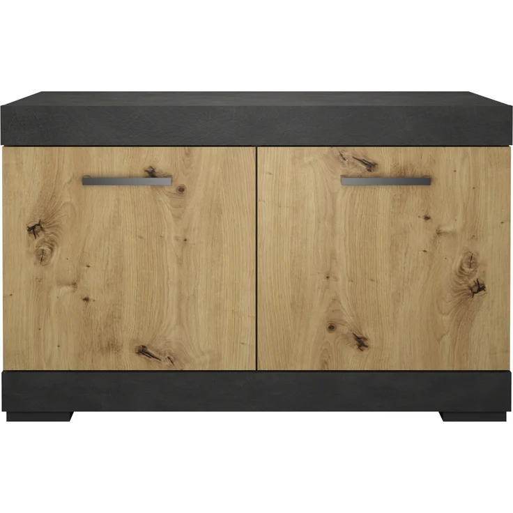Garderobenschrank >BRISTOL 300< in Matera-Artisan Eiche - 80x50x34,9cm (BxHxT) – Bild 3