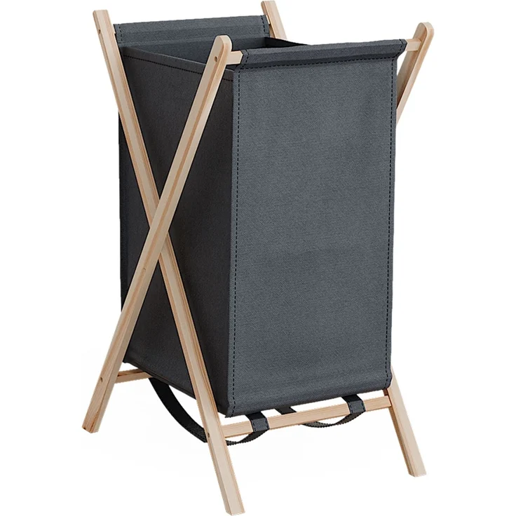 Wäschekorb Bruno Grau 40 x 64 cm Vicco – Bild 1