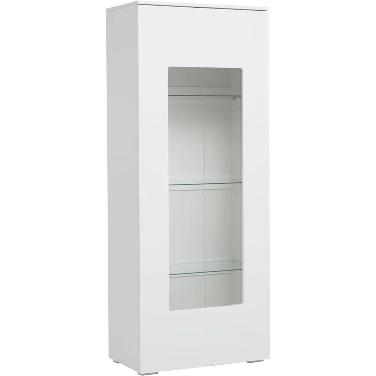 ZUBALIYA Schrank mit LED-Beleuchtung aus Kiefernholz & MDF in Weiß, ideale Lösung für kleine Räume, robuste Verarbeitung, langlebige Materialien, einfache Selbstmontage – Bild 18