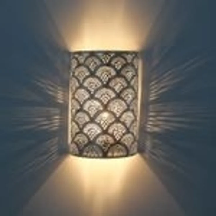 Marokkanische Silber-Wandlampe Aya – Bild 2