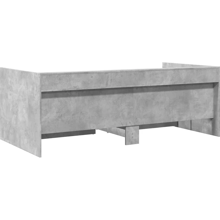 vidaXL Tagesbett mit Schubladen mit Regal Betongrau Holzwerkstoff 3429642 – Bild 6