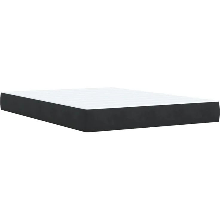 vidaXL Boxspringbett mit Matratze Schwarz 140x200 cm Kunstleder 3288424 – Bild 9