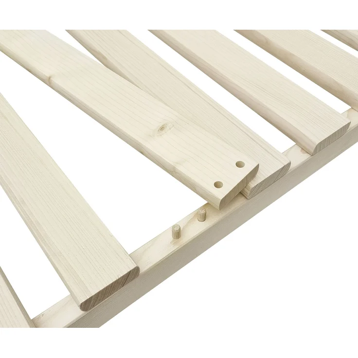 Niederflurbett metallfrei 180x200 Futon metallfreier Lattenrost, Fichte unbehandelt V-60.97-18ohne Zubehör – Bild 7