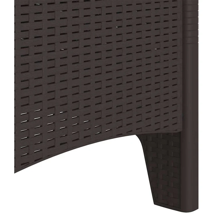vidaXL Gartenstuhl mit Kissen 4 pcs Braun 53 x 49 x 85 cm Polypropylen 847477 – Bild 8