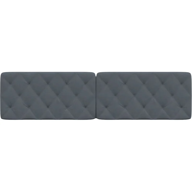 vidaXL Kopfteil-Kissen Dunkelgrau 200 cm Samt 374748 – Bild 5