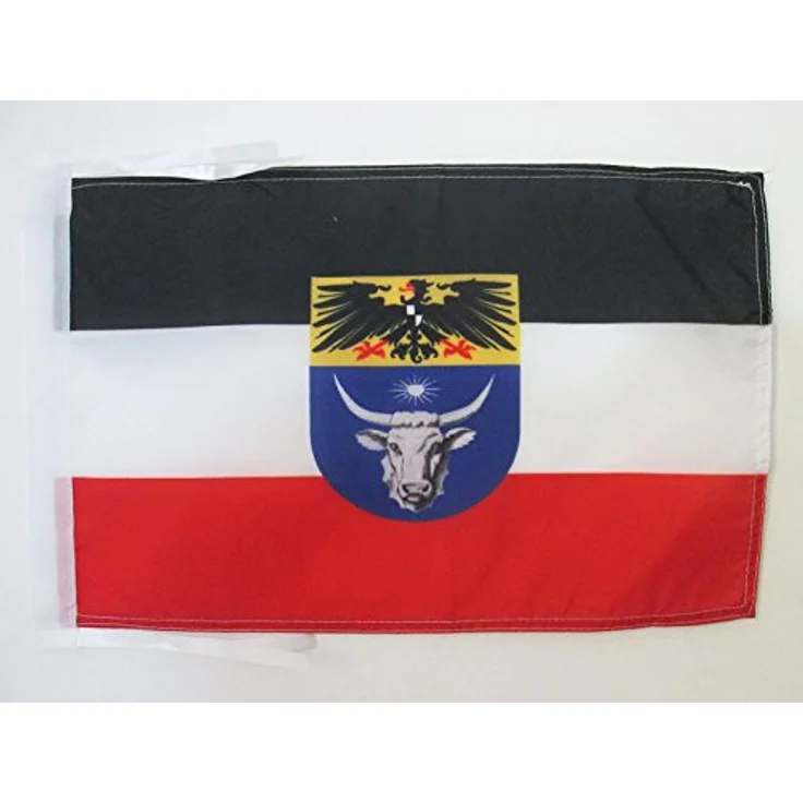 AZ FLAG Flagge Deutsch-Südwestafrika 1884-1915 45x30 cm Kordeln | Für innen und außen deutsche Kolonie dekorative Flagge doppelte Nähte und verstärkte Kanten mit Schnüre 100D Polyester – Bild 2