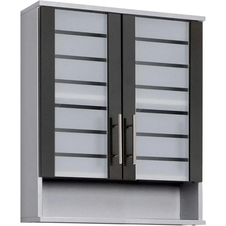Schildmeyer Niko Hängeschrank 113290, silber glanz-anthrazit glanz, 59,8/20,5/70,8 cm