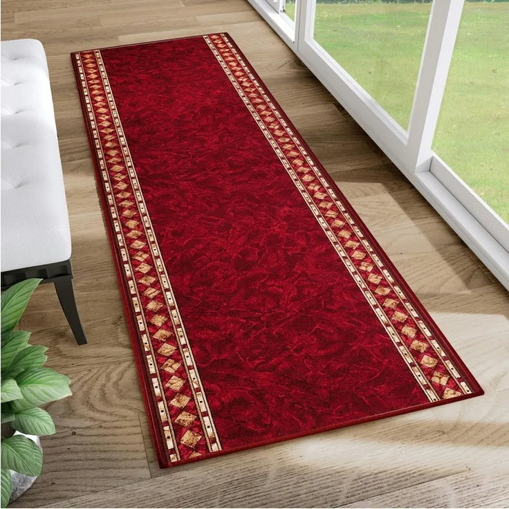 Tapiso Läufer ANTI RUTSCH, rechteckig, Höhe: 6 mm, Kurzflor, gummierte Rückseite, Meterware, Flur