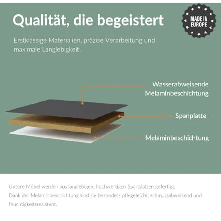 Planetmöbel TV-Board Planetmoebel TV Board WEST 100 - 320 cm, verschiedene Farben (TV Lowboard, Fernsehschrank hängend oder stehend), Fernsehtisch 2x 100cm breit – Bild 10