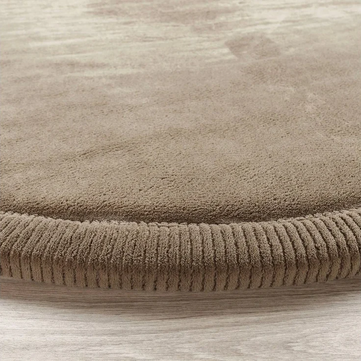 Paco Home Teppich Kinderzimmer Kinderteppich Baby Spielteppich Krabbeldecke Krabbelmatte Weich rutschfest Jungen Mädchen Deko, Grösse:160 cm Rund, Farbe:Beige – Bild 2