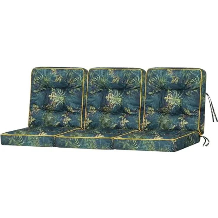 Bjird Bankauflage Venus 50 cm, 60 cm, 100 cm, 120 cm, 150 cm, 180 cm, (3 St), für Gartenbank und Hollywoodschaukel – Bild 2