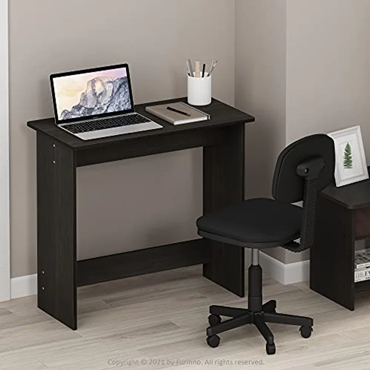 Furinno Simplistic Schreibtisch, Computertisch, PC-Tisch, Bürotisch, Holz, Espresso, 39. 4 x 80 x 75. 7 cm – Bild 3