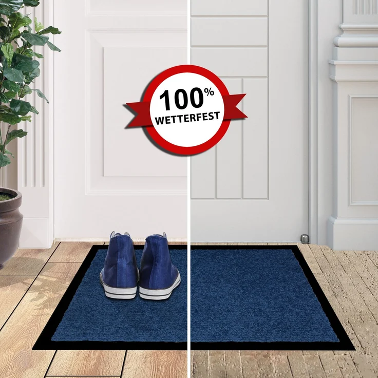 Furni24 Fußmatte - Blau, 40 x 60 cm – Bild 6