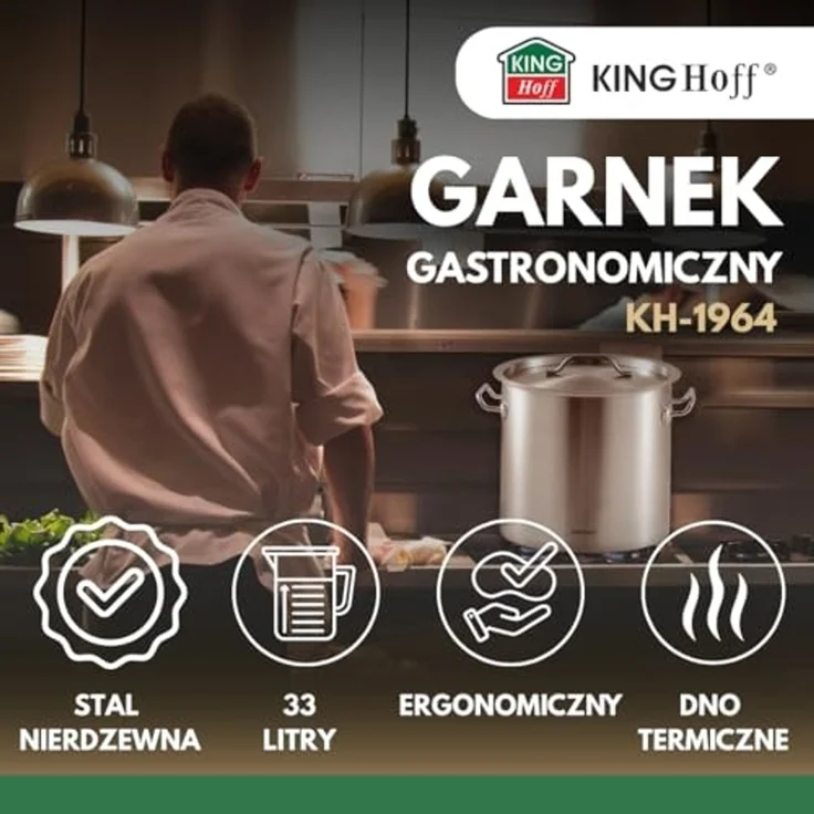 Kinghoff Kinghoff Gastronormtopf mit Deckel 33l KH1964 – Bild 5
