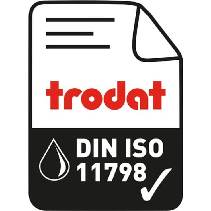2 trodat Ersatzstempelkissen 6/4911 schwarz 3,7 x 1,4 cm – Bild 4