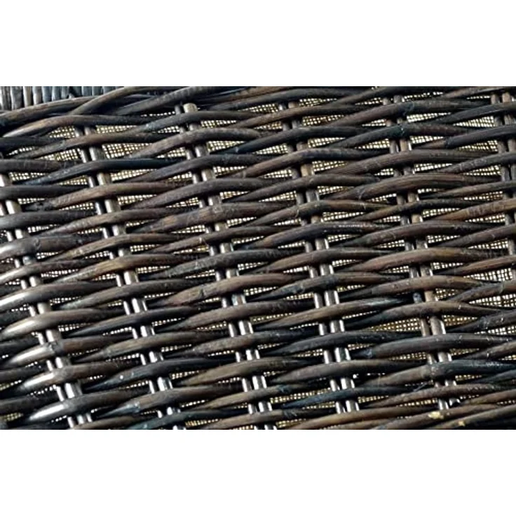 Kobolo Kaminholzkorb Vielzweckkorb aus Rattan mit Leinen - 2 Henkel – Bild 6