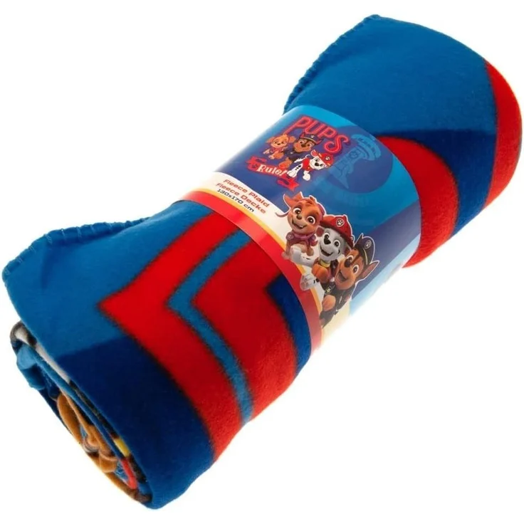 Paw Patrol XL Kuscheldecke 170x130 cm Fleecedecke mit Chase Marshall und Skye – Bild 3