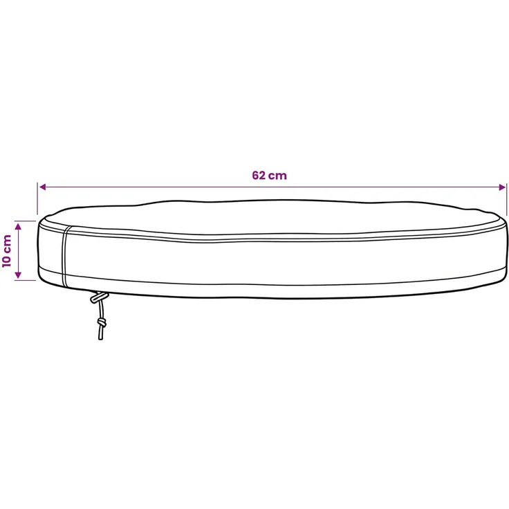 vidaXL Abdeckung für den Tisch im Freien 62 x 62 x 10 cm 4106047 – Bild 8