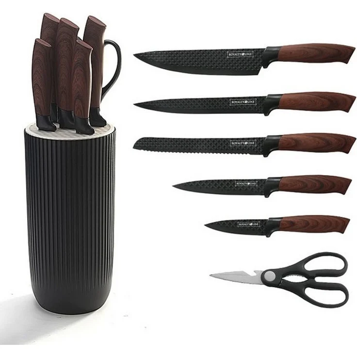 Messer Kochmesser Messerständer Messerset 7-tlg. Royalty Line schwarz RL-DCO7B – Bild 4