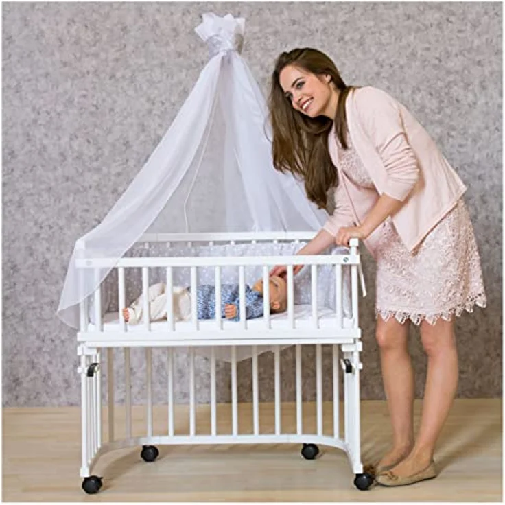 Babybay Verschlussgitter für Stubenwagennutzung für Boxspring XXL, weiß lackiert – Bild 5