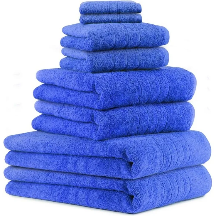 Betz Handtuch Set 8-TLG Handtuch-Set Deluxe, 100% Baumwolle (Set, 8-St), Farbe blau – Bild 1