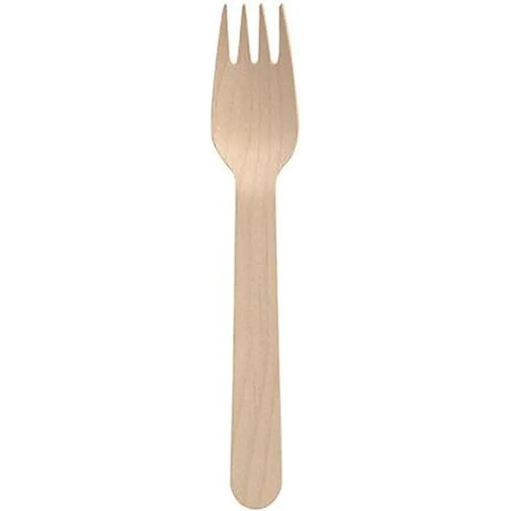 250 Gabeln, Holz "pure" 16 cm