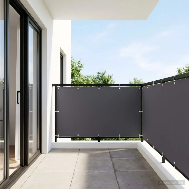 vidaXL Balkon-Sichtschutz 1,2 x 25 m Stoff mit PU-Beschichtung 42036766 – Bild 3