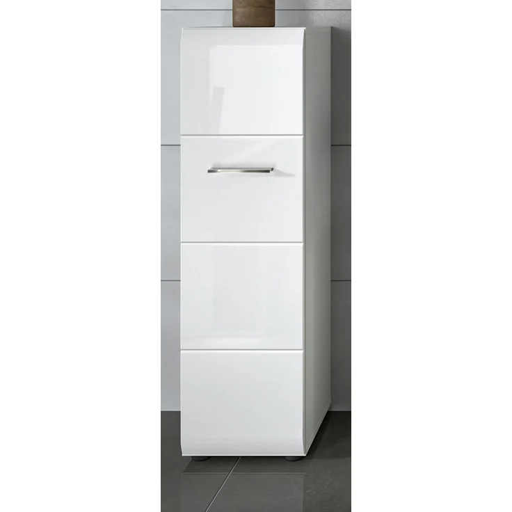 Badezimmer Kommode Cover in weiß Hochglanz 30 x 106 cm – Bild 1