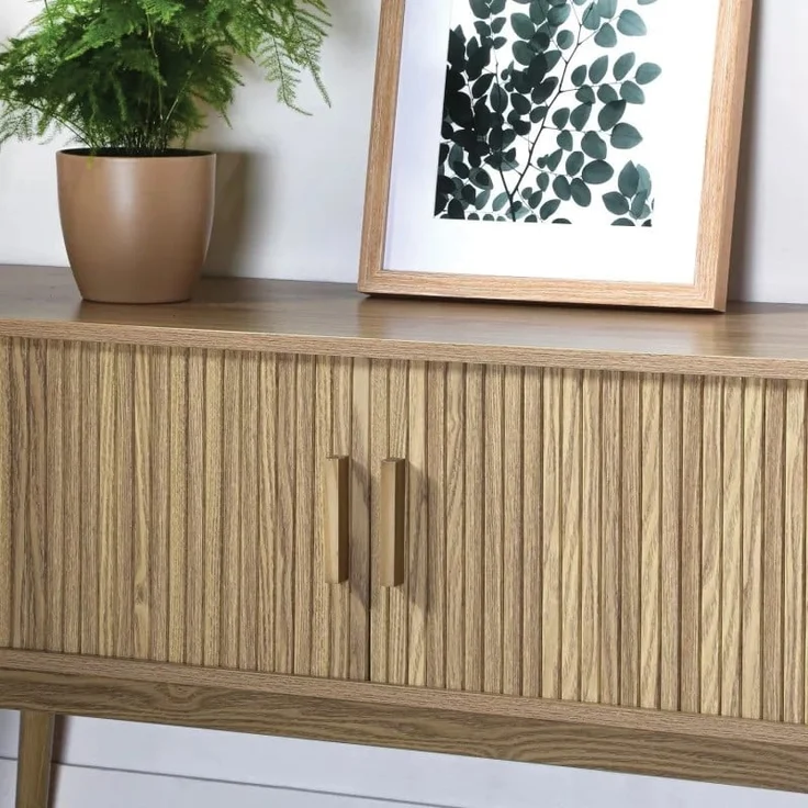 Casâme TV-Möbel 2 Schiebetüren L119 cm - ERNEST - Helles Holz – Bild 7