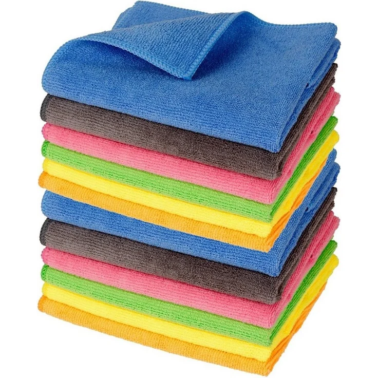 Mach1 Geschirrtuch Schonendes Microfasertuch, Autopflege Poliertuch 350 GSM (6-24 tlg), (12-tlg), 6 verschiedene Motive – Bild 1