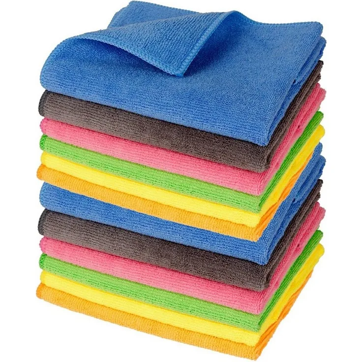 Mach1 Geschirrtuch Schonendes Microfasertuch, Autopflege Poliertuch 350 GSM (6-24 tlg), (12-tlg), 6 verschiedene Motive