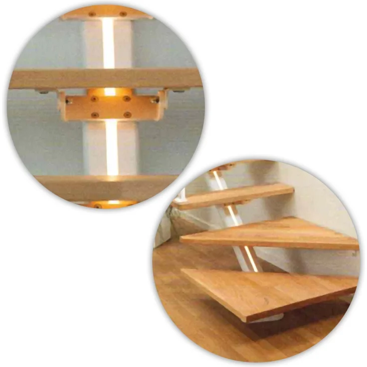 Dolle LED-Licht als Zubehör für Mittelholmtreppe Sydney