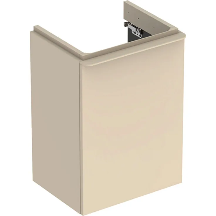 GEBERIT SMYLE SQUARE Waschbeckenunterschrank 44,2 cm breit, Beige, Türanschlag links