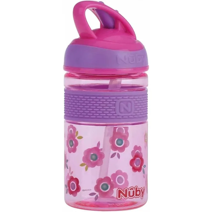 Nuby 2-in-1-Trinkbecher Rosa / Grau Rosa