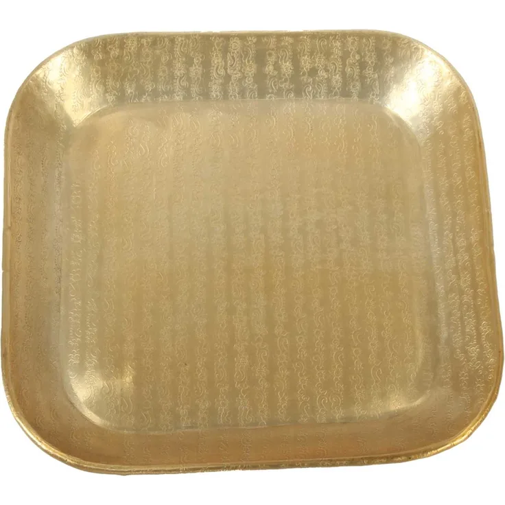 Orientalisches Tablett Prisma Gold 35x35 cm