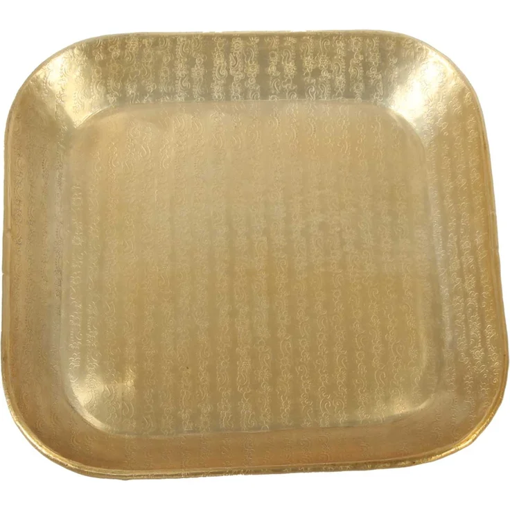 Orientalisches Tablett Prisma Gold 35x35 cm – Bild 1