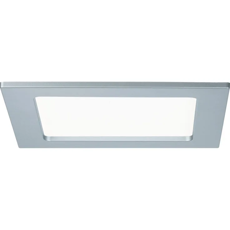 Paulmann No. 92077 Einbaupanel LED eckig 12W 4000K Chrom matt IP44 spritzwassergeschützt