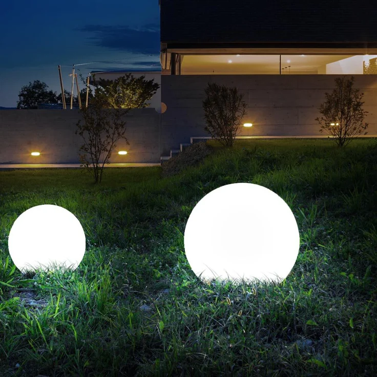 2er Set LED Solarkugel Steckleuchten, H 62 cm – Bild 10