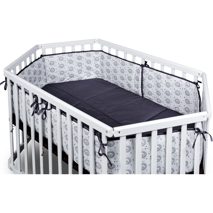 tiSsi® Nestchen / Einlage Laufgitter 6 eck grau Löwen