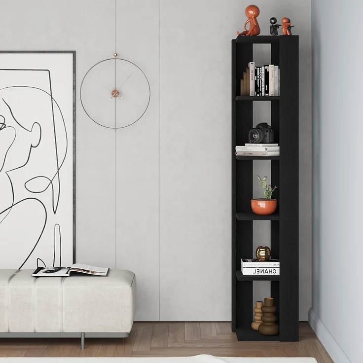 Decortie Eckregal Nati, Eck-Bücherregal, 34 x 34 x 161 cm – Bild 5