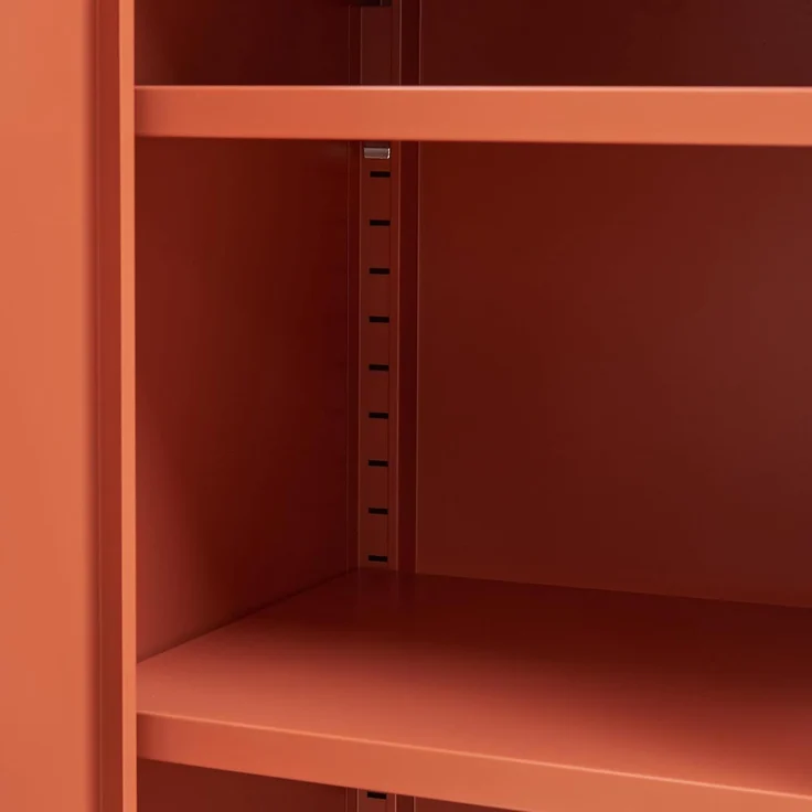 Metallschrank Burlöv Stahl Ziegelrot [en. casa] – Bild 9
