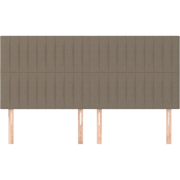 vidaXL Kopfteile 4 Stk. Taupe 100x5x78/88 cm Stoff 3116596 – Bild 3