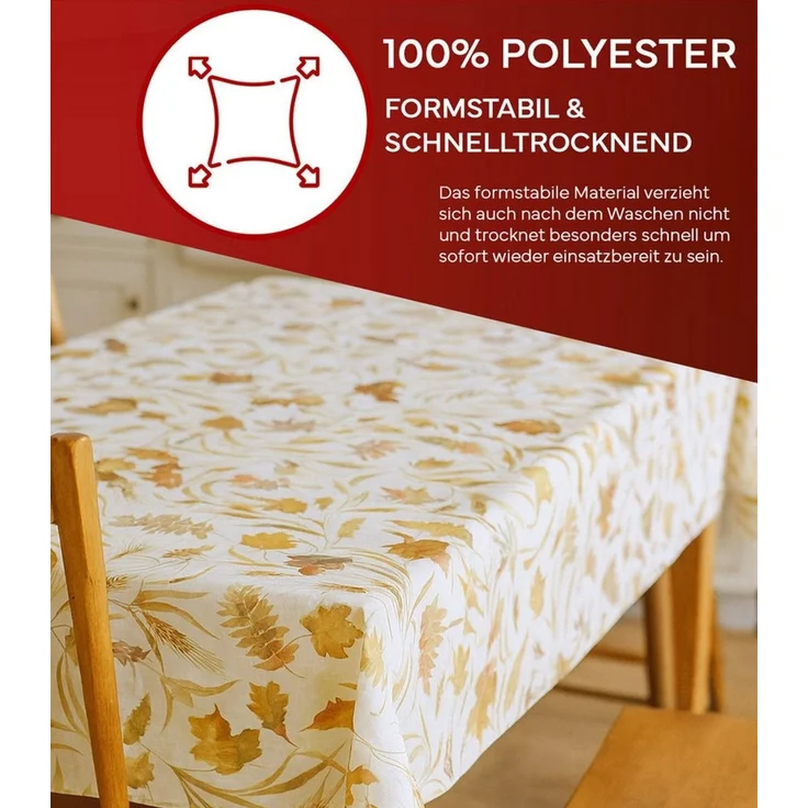 texpot Tischdecke Tischläufer Druckmotiv Herbstlaub Herbst (1-tlg) – Bild 4