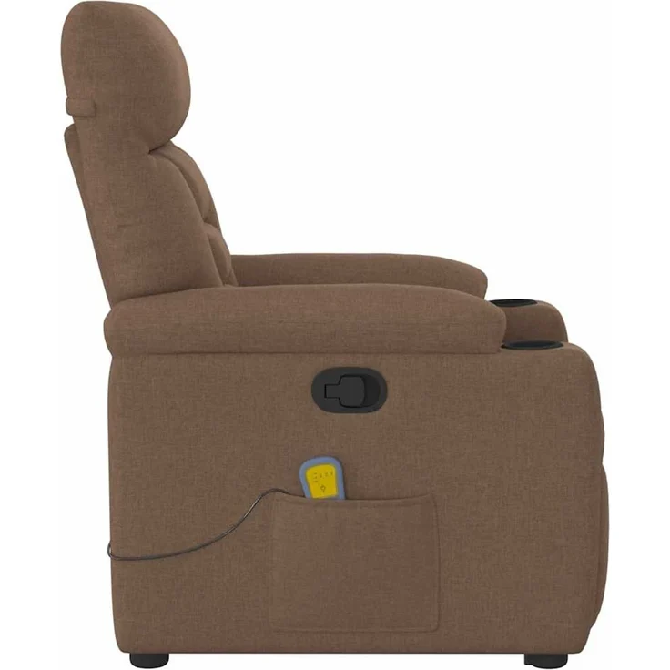 vidaXL Massagesessel mit Aufstehhilfe Braun Stoff 3303046 – Bild 6