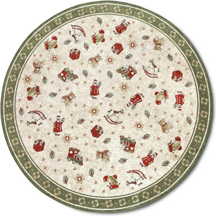 Villeroy & Boch Teppich Nostalgic Shine Toy's Delight, eckig, rund und Läufer, rechteckig, Höhe: 6 mm, Weihnachten, Wohnzimmer, Flur, Geschenk, Toys Delight, Dekoration