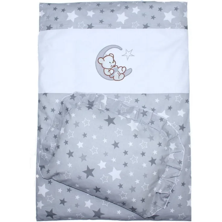 Primawela Babybettwäsche Kinderwagenset Baby Bettwäsche für Kinderwagen Bezüge Decke Kissen, 2 teilig