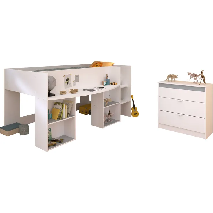 Parisot 'Pirouette 16' 2-tlg. Kinderzimmer-Set, Holz weiß