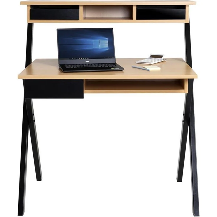 Homeoffice Schreibtisch X-Home Buche Dekor – Bild 7